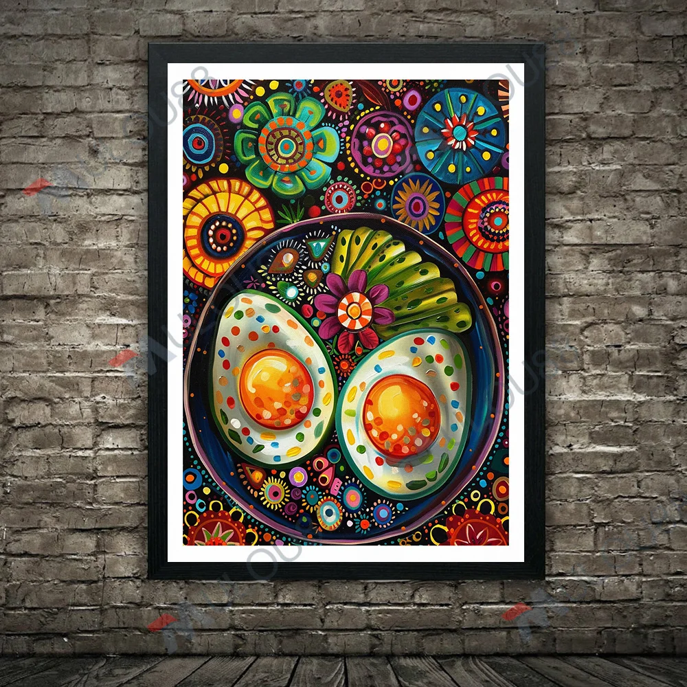 Настенная картина с традиционными мексиканскими блюдами восхитительное