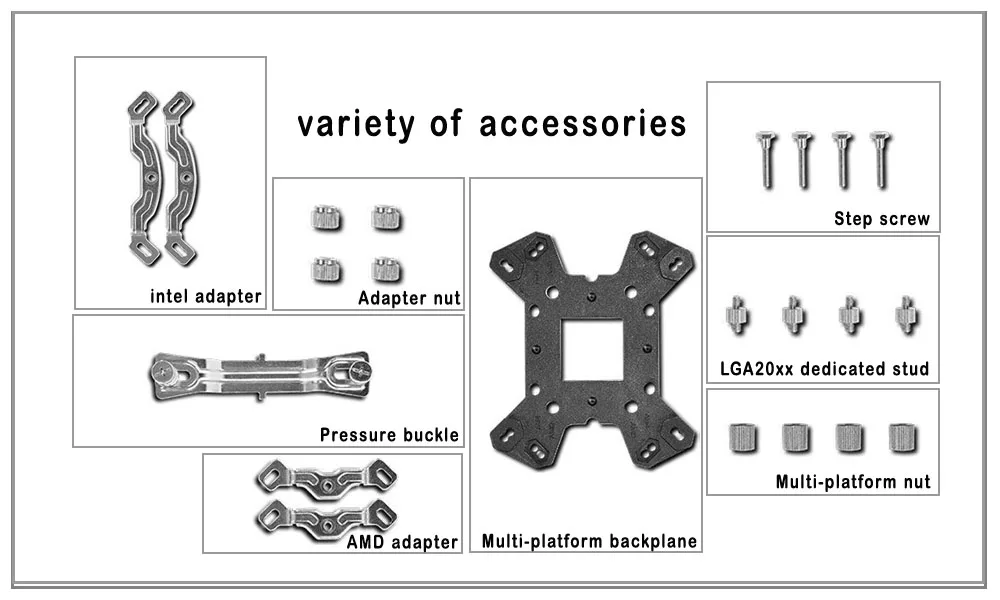 Водяной кулер IWONGOU для процессора медный радиатор LGA 2011 X99 X79 1151/1155/AMD120mm
