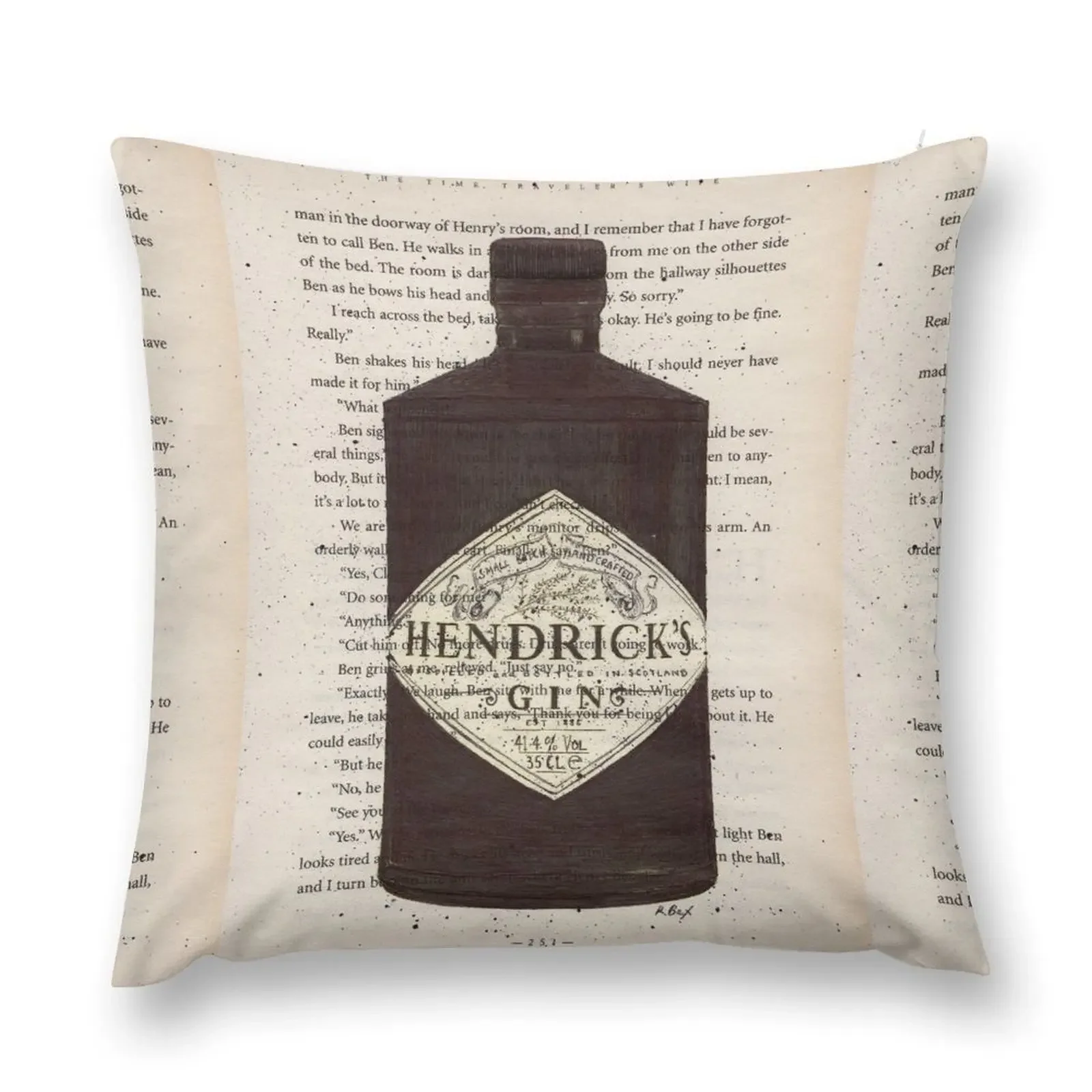 Джин-принт Хендрика Принт книжной страницы Рисунок Искусство джина Иллюстрация