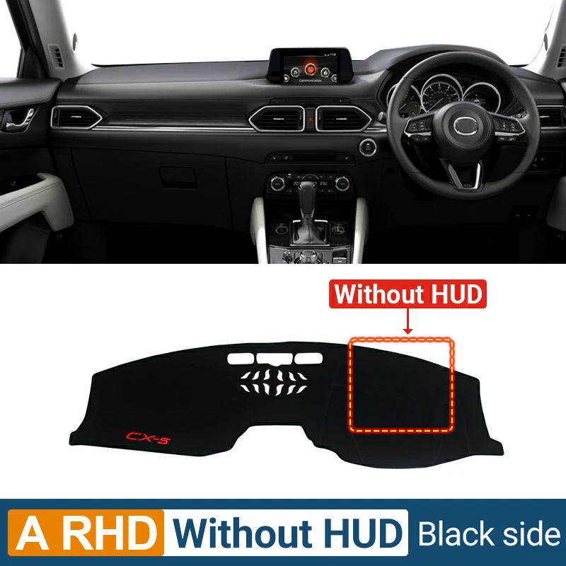 

Для Mazda CX-5 CX5 CX 5 KF 2017 2018 2019 2020 2021 2022 2023 крышка приборной панели автомобиля анти-УФ нескользящий коврик ковры на приборную панель