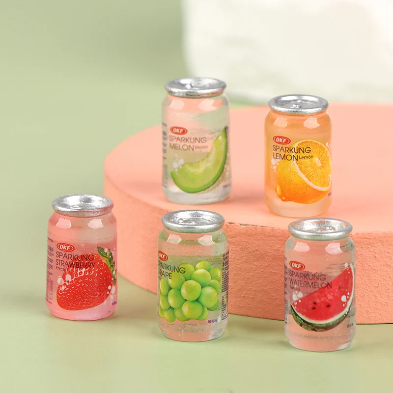 

Миниатюрные банки для напитков для кукольного домика, 5 шт.