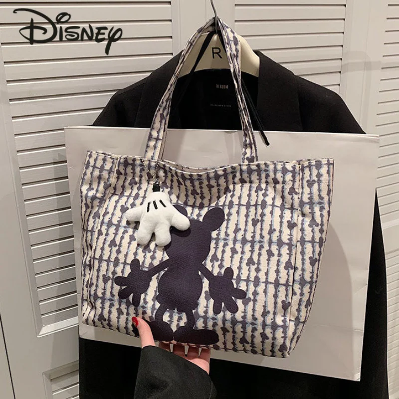 Disney Mickey New Women's Bag Fashion High Quality Girls' Handbag Cartoon Casual Versatile Large Capacity Women's Shoulder Bag