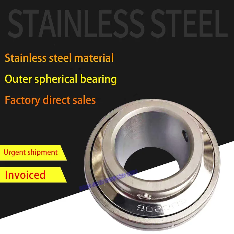 

304/440 Stainless Steel Outer Spherical Bearing Suc201 202 203 204 205 206 207 208 209-211 Inner Hole 12mm-85mm