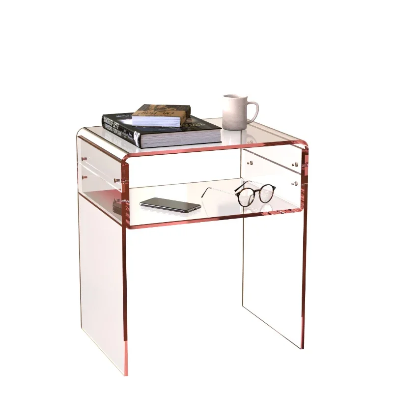 Кофейный столик U-образный с акриловым градиентом Современный дизайнерский