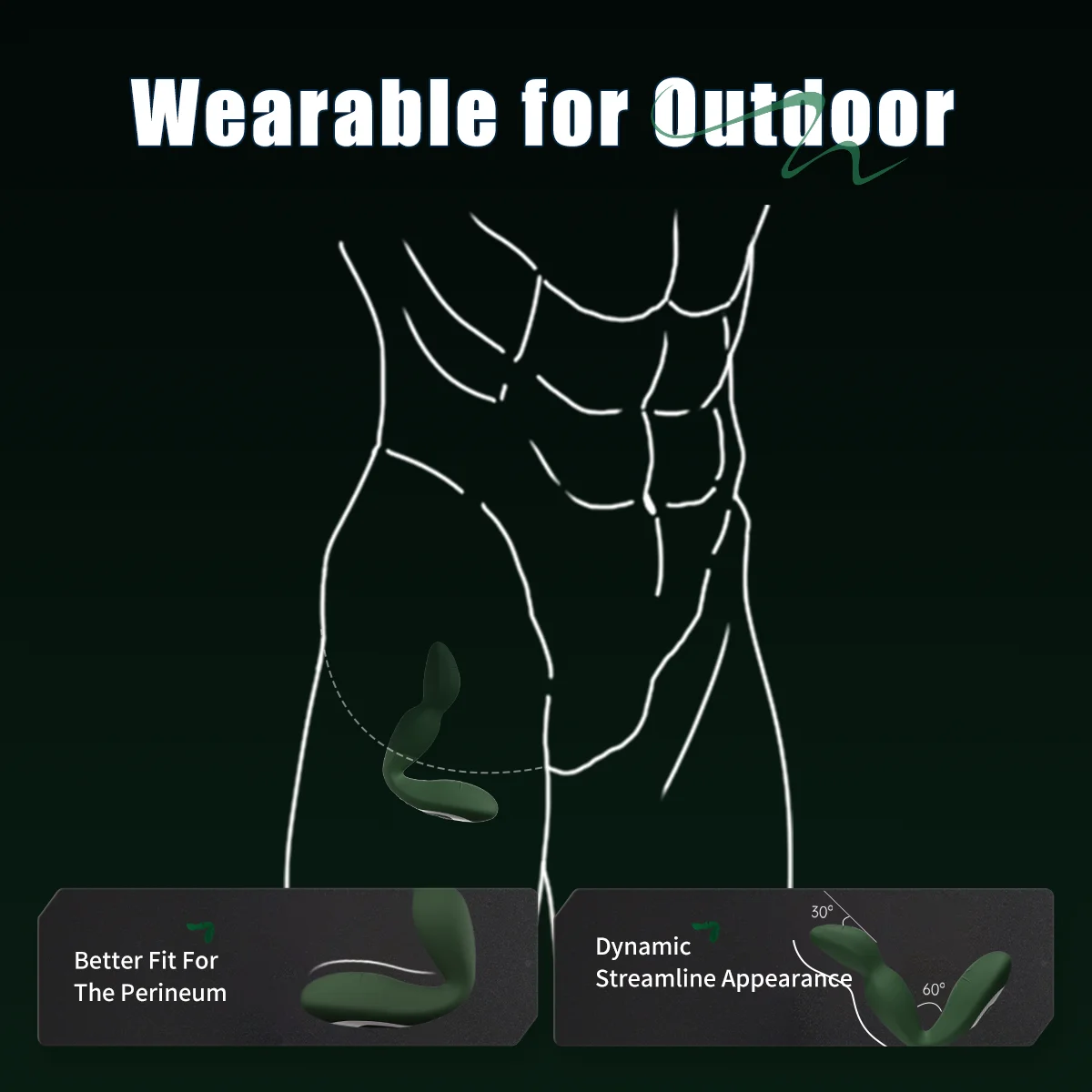 Вибратор Jissbon для анала E-Gale