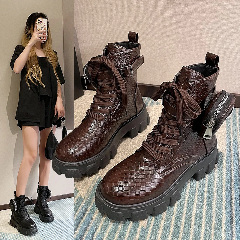 Женские ботинки новые ботильоны женские черные кожаные оксфорды на толстой