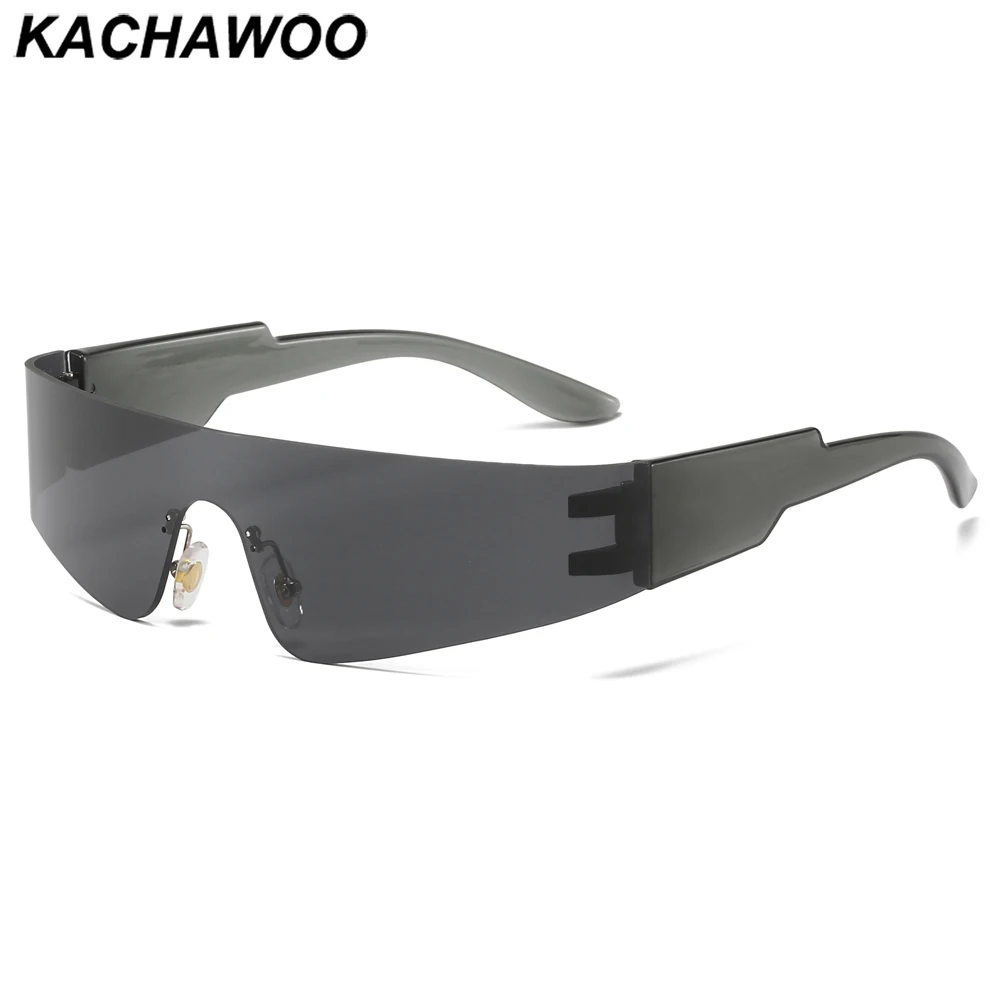 

Мужские солнцезащитные очки без оправы Kachawoo, солнцезащитные очки в большой оправе для уличного спорта, без оправы, женские модные розовые и ...