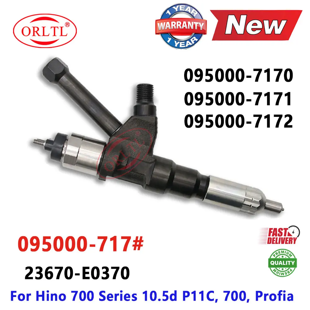 ORLTL НОВЫЙ дизельный инжектор 095000 -7170 -7171 Сопло -7172 23670-E0370 23670E0370 23670 E0370 Для HINO P11C