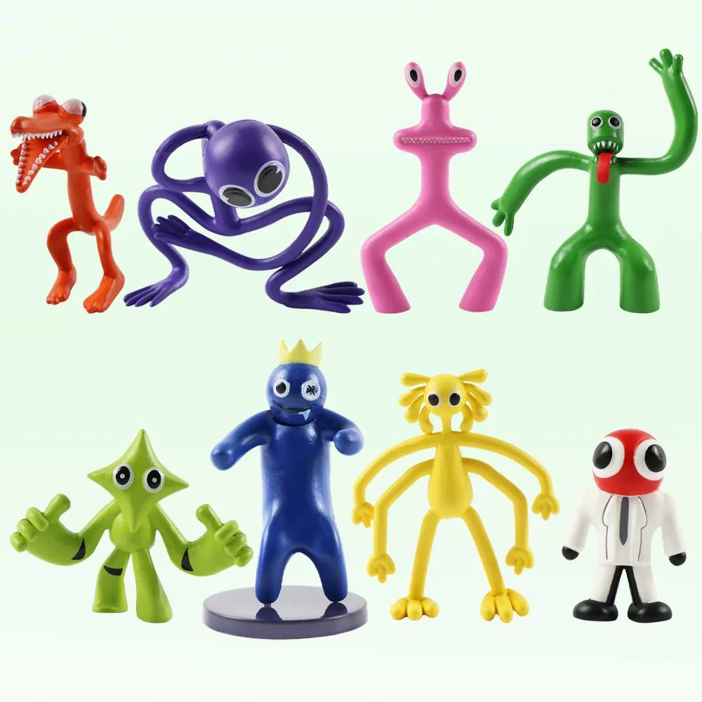 

8Pcs/set 5-9cm Purple Rainbow Friends Chapter Soft Comfortable Lovely Christmas Birthday Gift for Children Room Sofa Ornament
