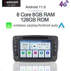 Carplay DSP LTE Android 11,0 8 ГБ + 128 ГБ Автомобильный dvd-плеер GPS карта RDS радио Bluetooth 5,0 для Benz Vaneo Vito Viano W203 W209 W163