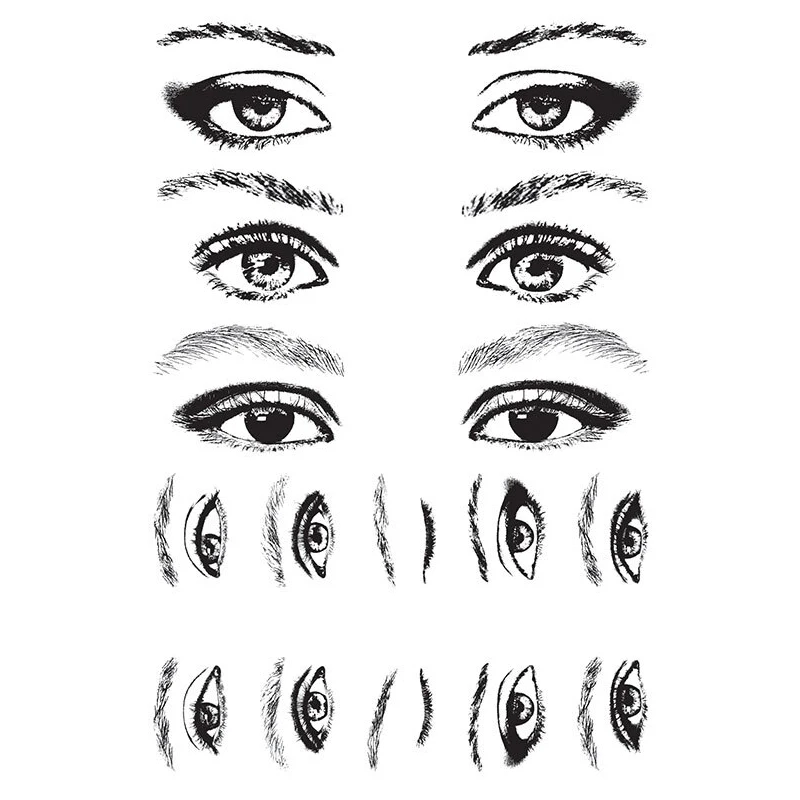 

Новинка 2023, март, красивые прозрачные штампы с узором в виде женских глаз Для Изготовления Бумажных поздравительных открыток, скрапбукинга, штампов без резки
