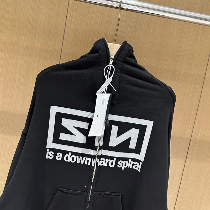 Съемные перчатки свободная черная толстовка на молнии в стиле ретро укороченная