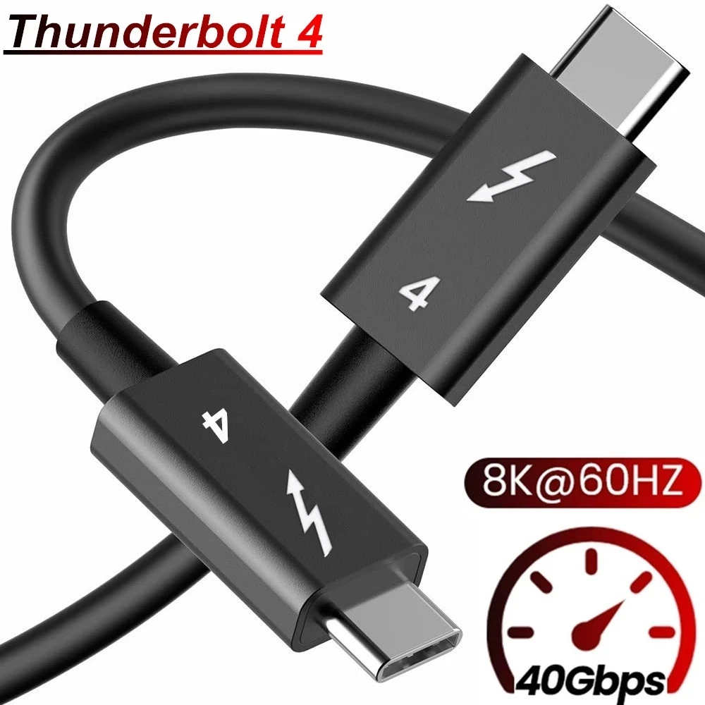 

Кабель USB C для передачи данных Thunderbolt4, кабель USB C для док-станции Thunderbolt, совместимый кабель USB4 Thunderbolt 4, 40 Гбит/с