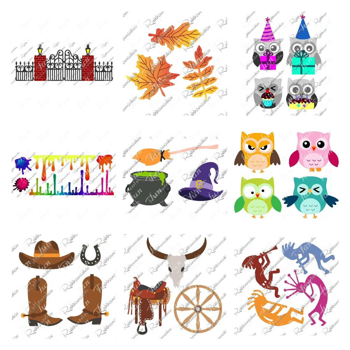 

New Metal Cutting Dies Embossing Owl Fence Cowboy Boots and Hat Die Cuts Template Diy Card Album Making Scrapbook Decoration