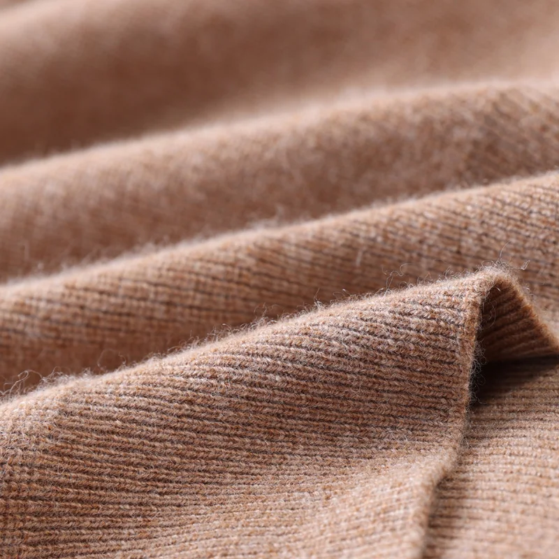 Winter Thickened High Collar 100% Woolen Shirt Men's Loose and Comfortable Sweater High End Casual Business Undercoat Top