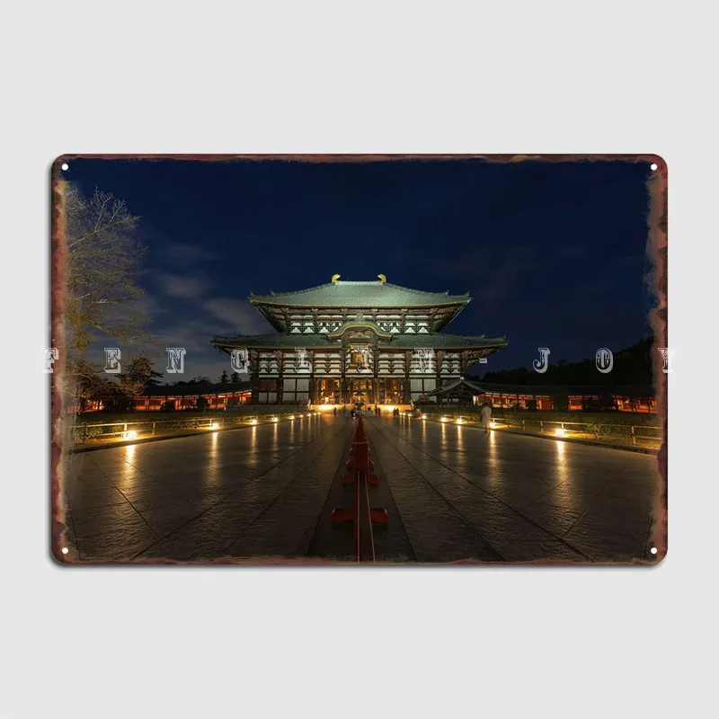 

Todaiji Temple Nara Metal Sign Cinema Living Room Cave Pub Custom Plates Tin Sign Poster