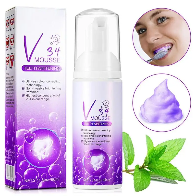 

Toothpaste Cleansing Foam Intensive Stain Removal Toothpaste Ultra Fine Mousse Foam For Teeth Brightening Deep Cleaning