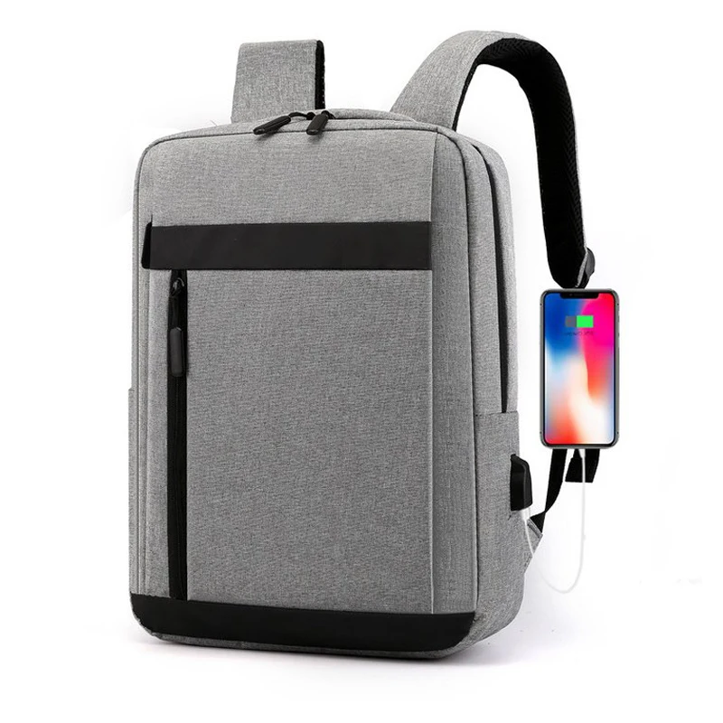 

Деловой мужской рюкзак с USB-зарядкой, многофункциональная Водонепроницаемая тканевая сумка из ткани «Оксфорд» для ноутбука 15, 6 дюймов