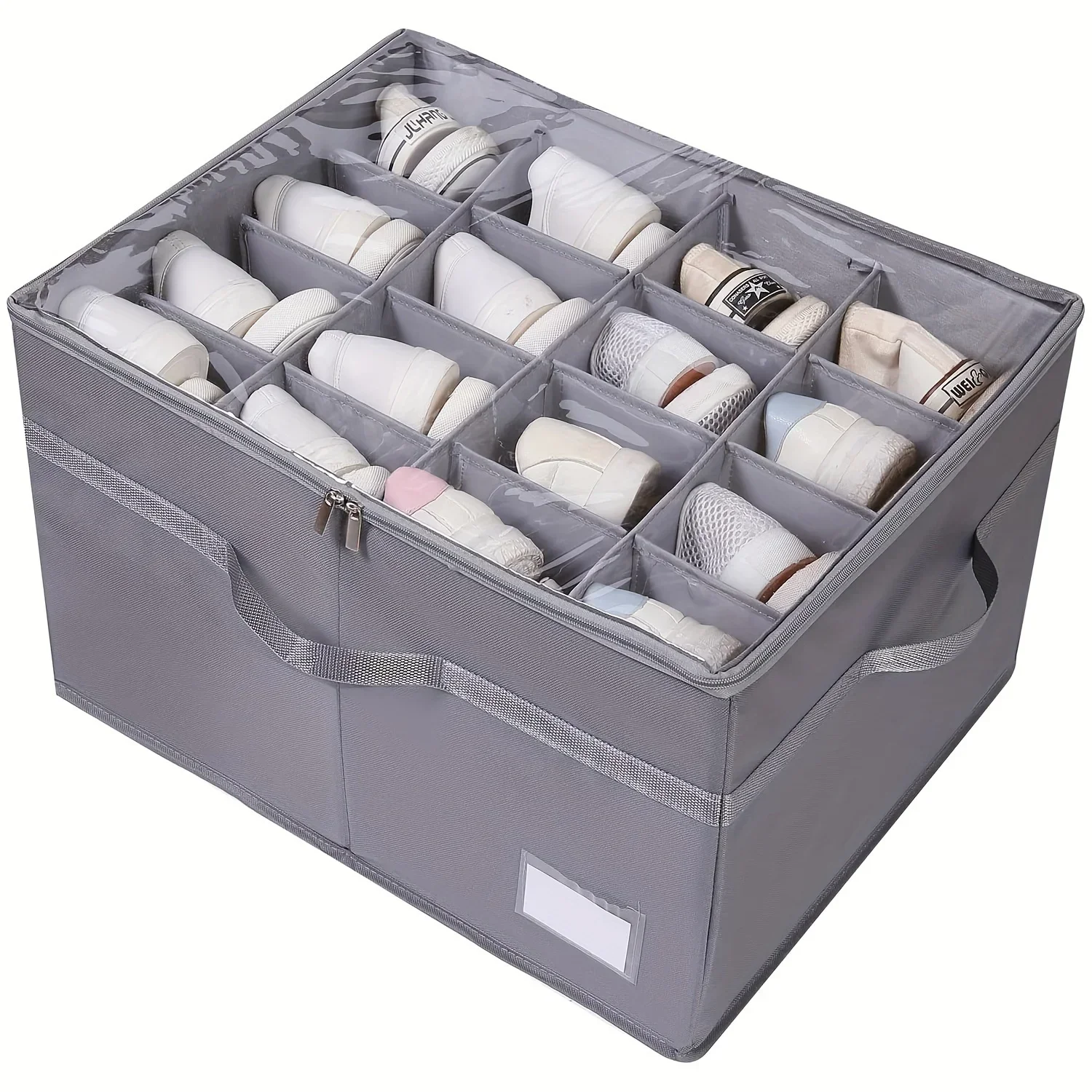 Компактный ящик для хранения обуви из ткани Оксфорд большой вместимости с