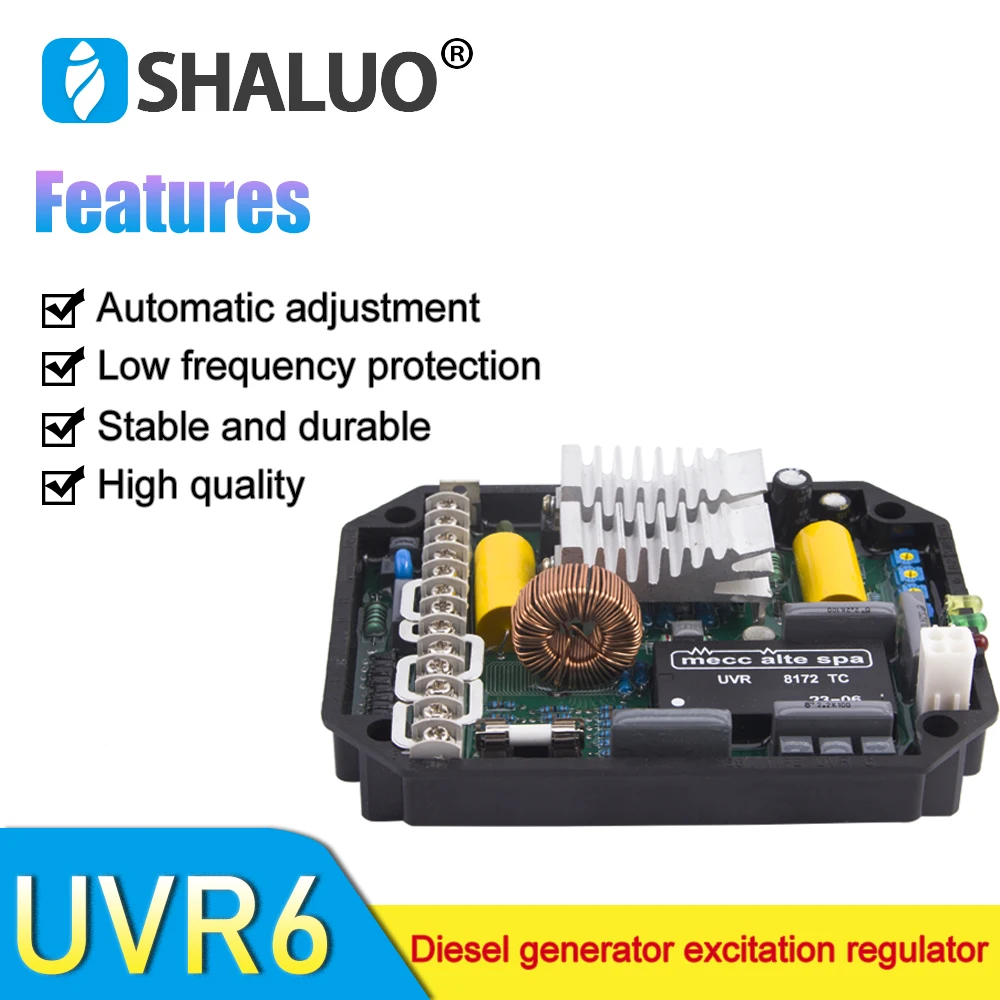 Fonte da Fábrica Mecc Alte Spa Uvr6 Avr Regulador de Tensão Automático Estabilizador Potência Diesel Gerador Elétrico Alternador Ajustador