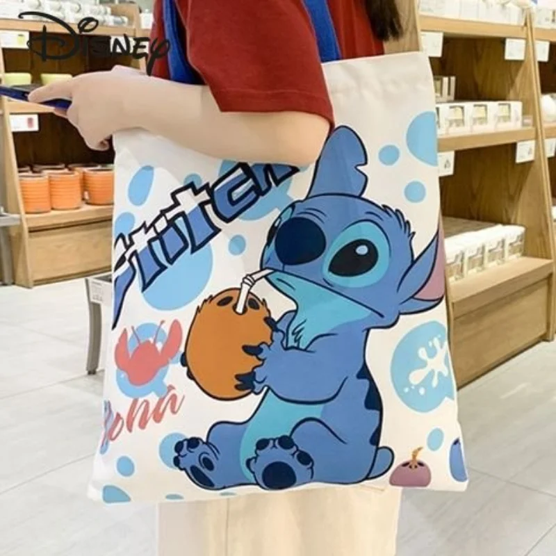Disney Stitzer Fashion Women's Bag High-quality Multi-function Leisure Bag Versatile Large-capacity Shopping Environmental Bag