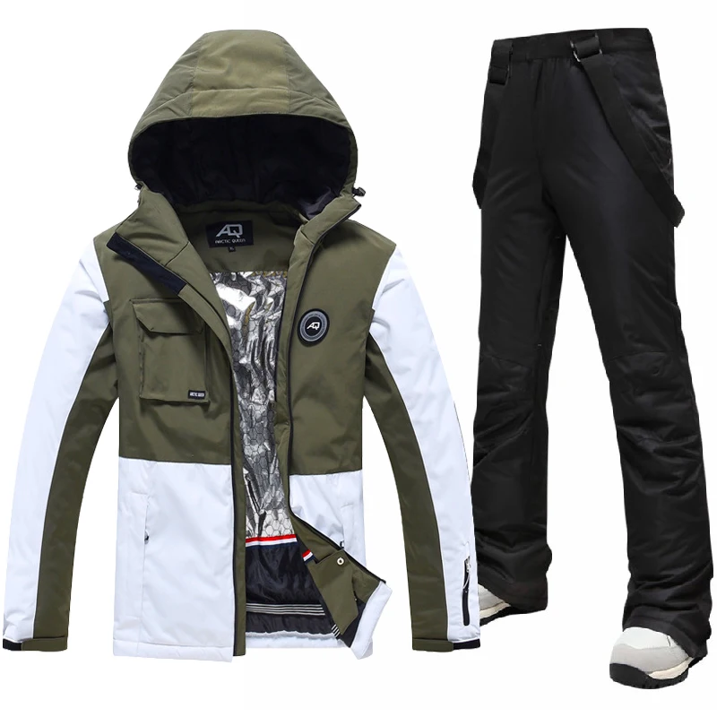 

Women's Ski Suit Female Snow Jacket Pants Set Outdoor Winter Thick Warm Windproof Waterproof Snowboarding Costumes SK066