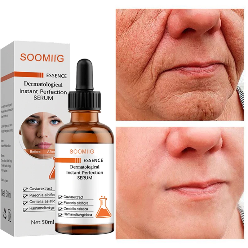 

Instant Wrinkle Remover Face Serum Lift Firm Anti-aging Fade Fine Lines Moisturizing Essence Whitening Brighten Repair Skin Care