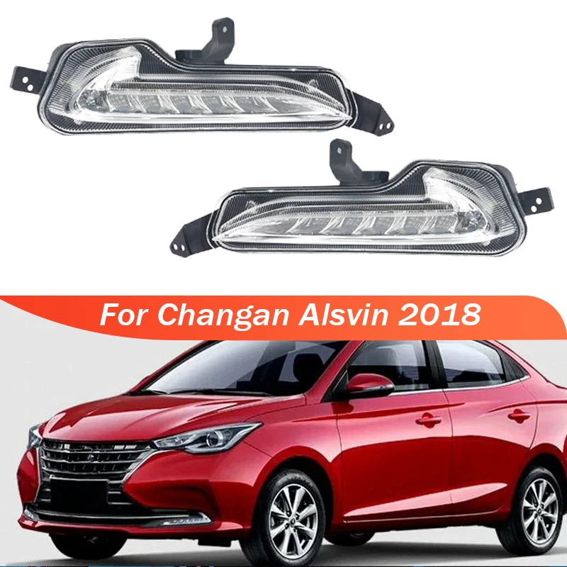 

Для Changan Alsvin 2018, передний бампер, противотуманные фары, светодиодные дневные ходовые огни, стоп-сигнал, противотуманная фара в сборе