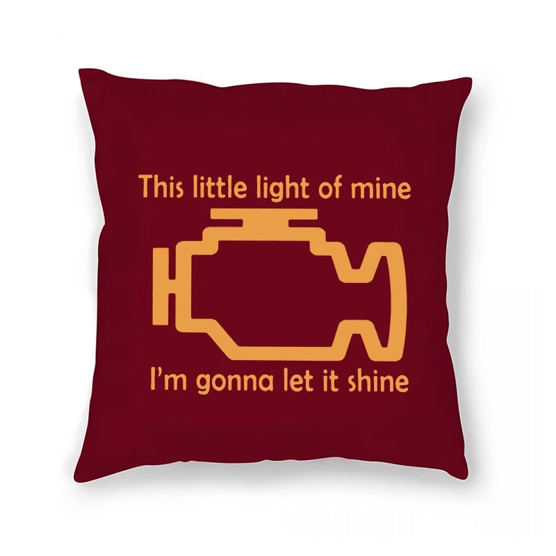 

Проверка двигателя позволяет светить механический автомобиль ремонтный инженер винтажная Подушка Чехол напечатанная одежда