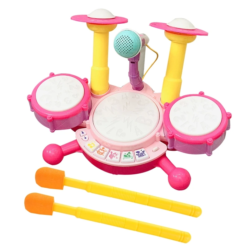 

Baby Musical Keyboard Piano Drum Set,Learning Light up Toy, Early Educamional Montessori Toys for Babies Toddler Boys