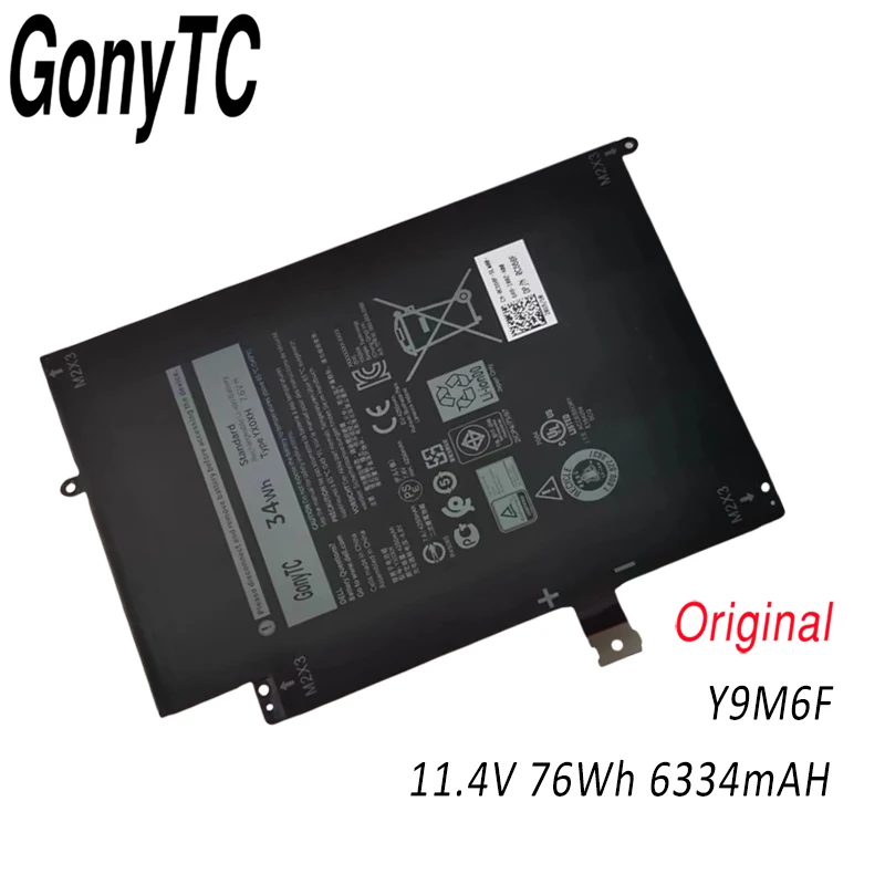 Фото YX0XH оригинальный аккумулятор для ноутбука 7,6 В 34 Втч 4250 мАч YXOXH для Dell Latitude 12 7000 7285 2-в-1 OWYCVV 0WYCVV C668F 0C668F №1