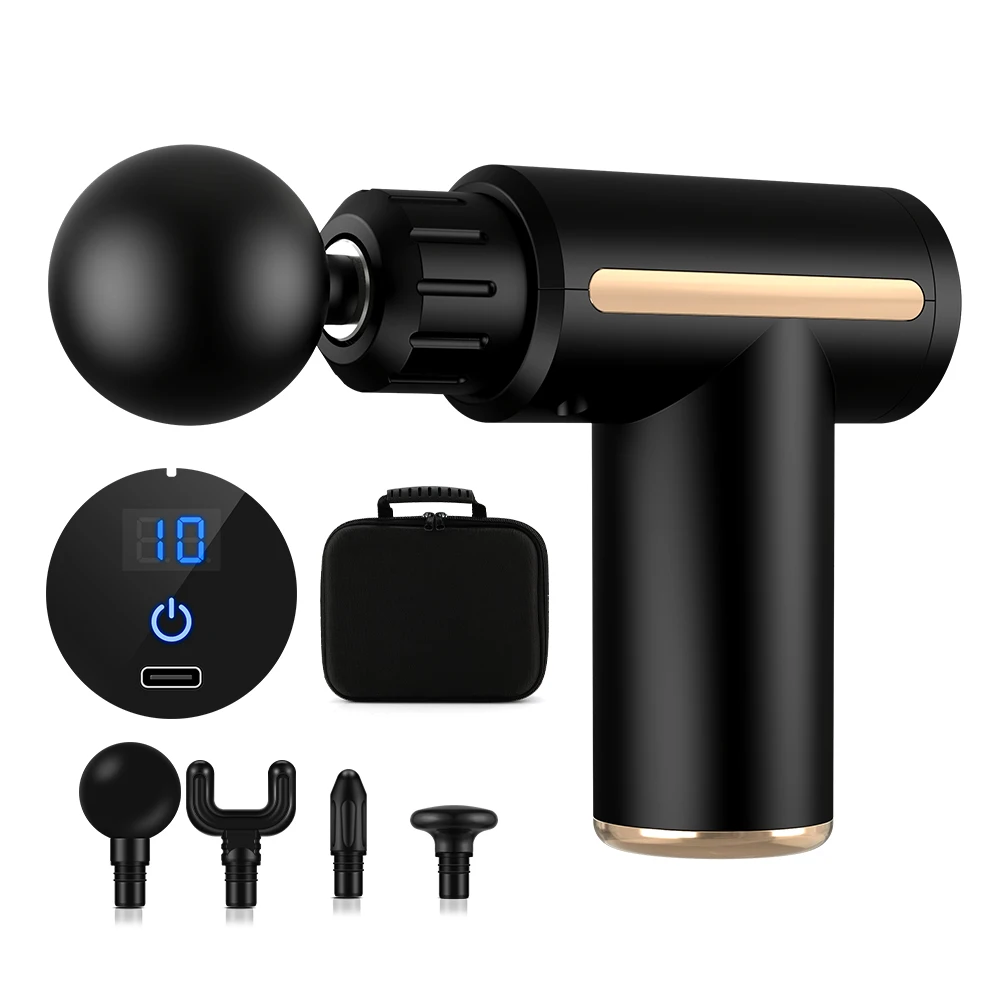 

Массажер Электрический для расслабления мышц, высокочастотный перкуссионный пистолет для глубоких тканей и расслабления тела