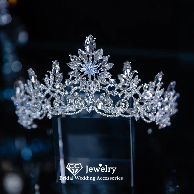 

Женские тиары и короны CC, свадебные аксессуары для волос, обручальные украшения для волос, свадебное платье, тренди, диадемы ручной работы ...