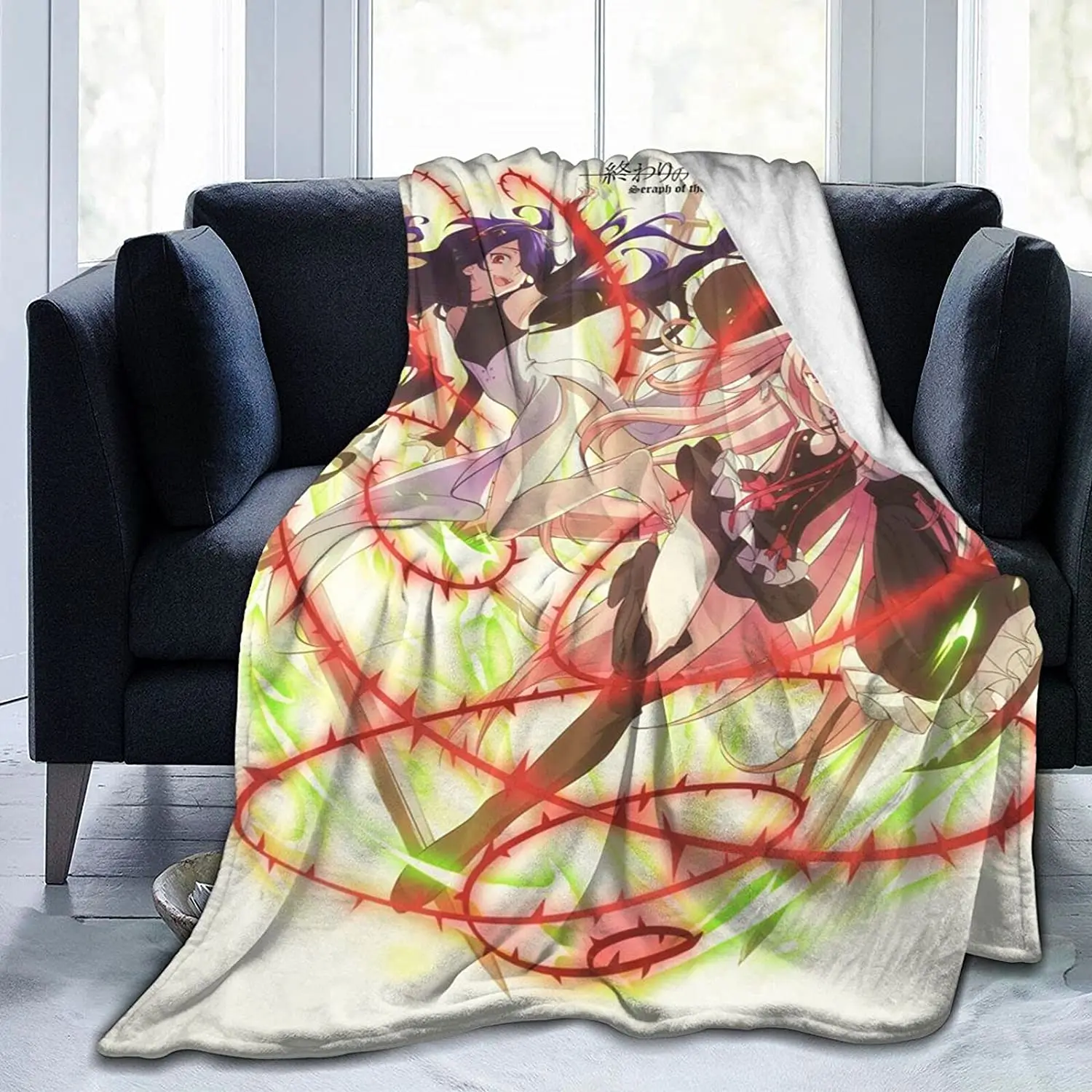 

Krul Tepes Fluffy Soft and Comfortable Blanket, Anime Warm Embrace of Sympathy