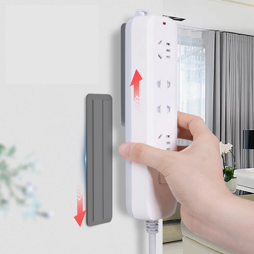 

Holder Power Socket Strip Wall Mount Remote Hook Adhesive Fixator Extension Cable Buckle Fixer Stand Strips Plug Mounted Surge