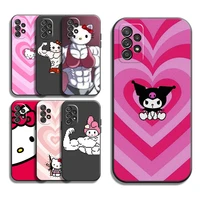 hello kitty cute phone cases for samsung galaxy a31 a32 a51 a71 a52 a72 4g 5g a11 a21s a20 a22 4g carcasa soft tpu back cover