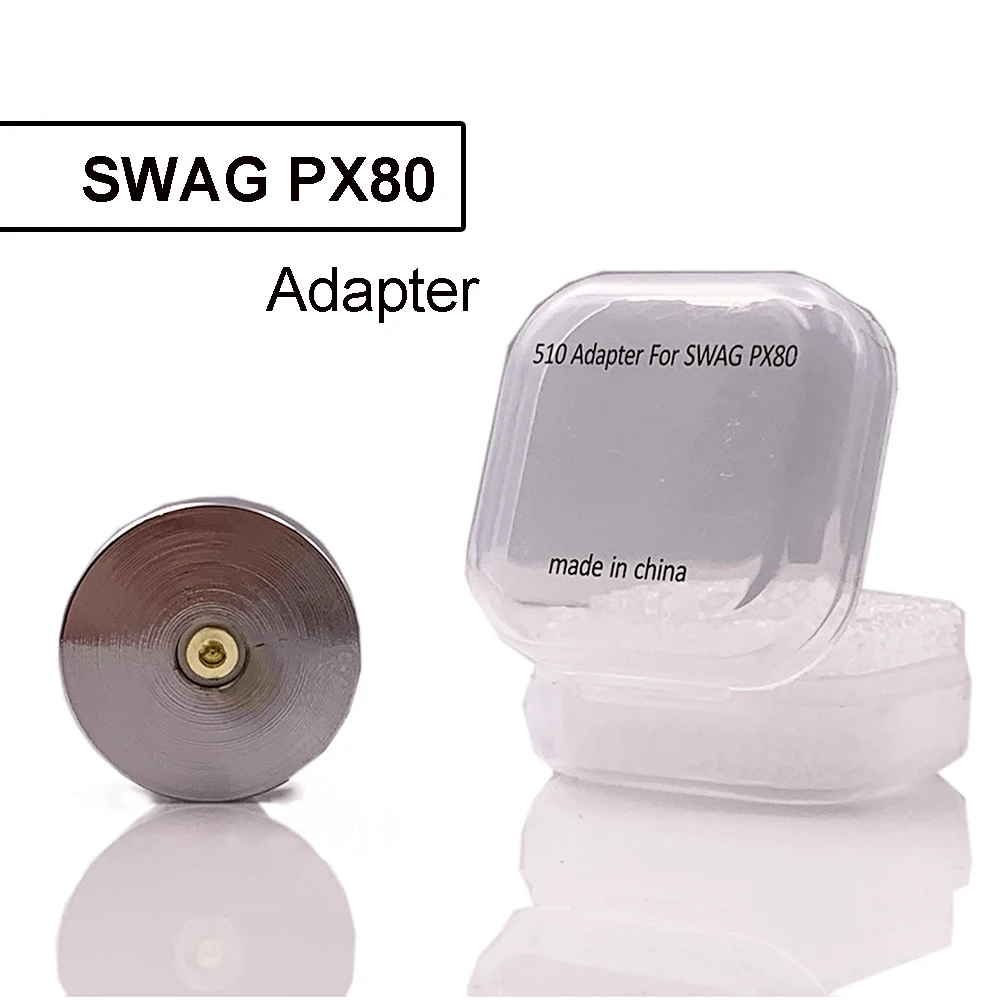 

Swag PX80 510 Adapter Strong Magnetic 510 Connector 25mm Gold Plating Pin For Vaporesso GTX Mesh Head