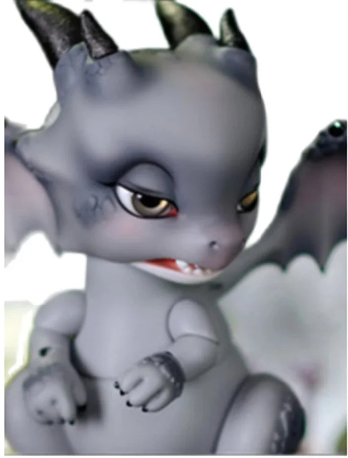 

Bjd 1/6 doll - animal small gray dragon