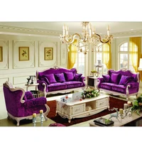 high quality european antique living room sofa furniture genuine leather set p10120