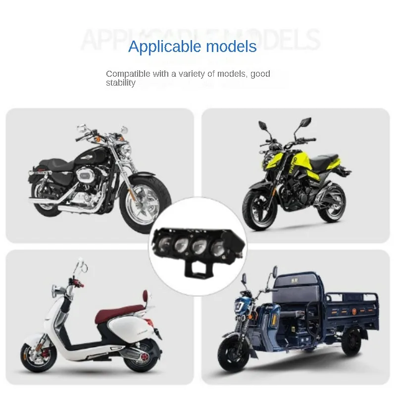 Мощная Светодиодная Фара Для Мотоцикла 50 Вт Широкое Напряжение 12–36 В
