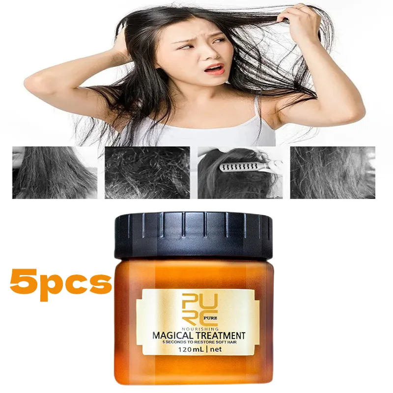 

5 Seconds Magical Treatment Hair Mask Nutrition Infusing Masque for Repairs Hair Damage Restore Soft Keratin Argan oil Hair Care