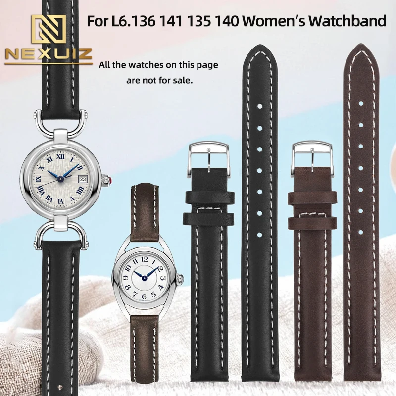 Ремешок для часов женский из натуральной кожи 10/12/14 мм