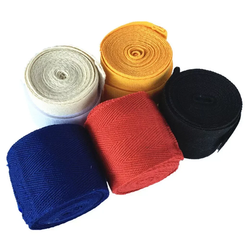 

2.5M Cotton Kick Boxing Wraps Bandage Unisex Sanda Taekwondo Muay Thai Guantes MMA Wrist Straps Protect Boxing Handwraps