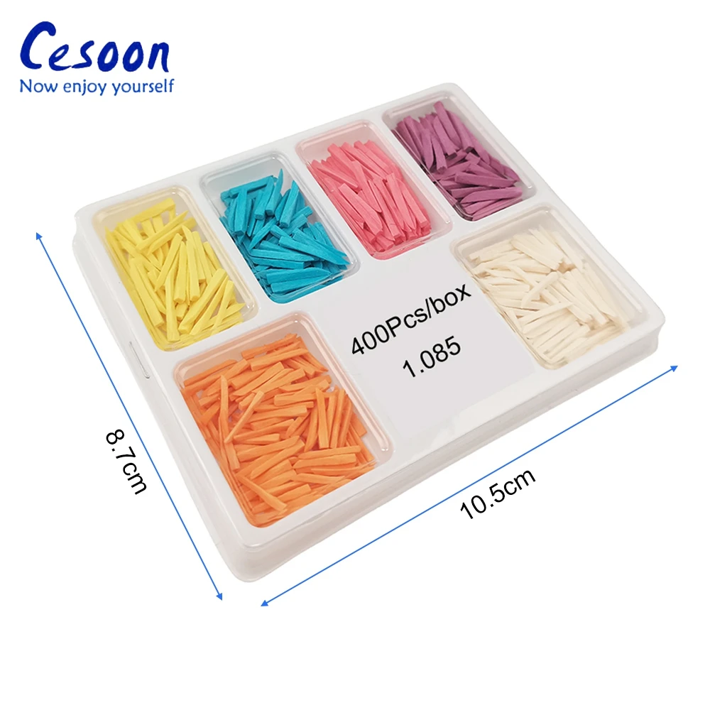 400 шт./коробка одноразовые деревянные клинья