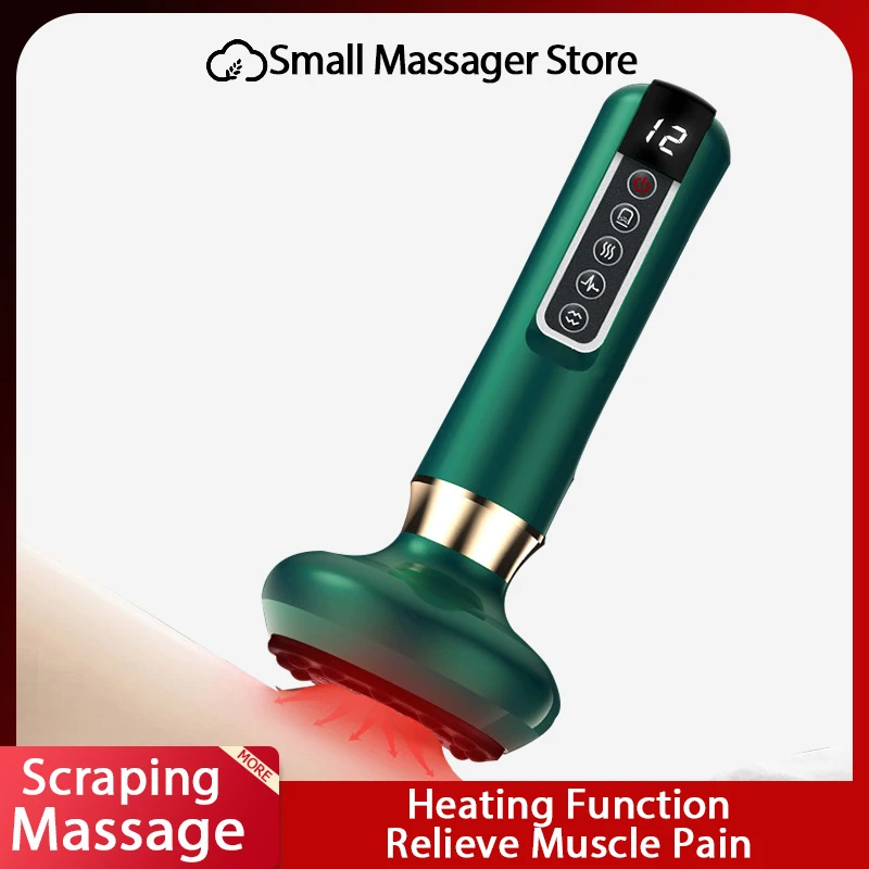 

Electric Massager Three-color Scraping Massage Electric Instrument Meridian Dredging Anti-honeycomb Infrared Hot Home Massage