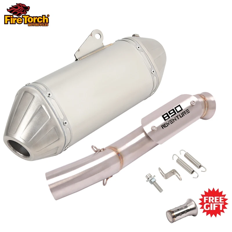 

Выхлопной глушитель для мотоцикла с полной системой, среднее соединение, труба Espace Moto, модификация, слипоны для KTM 890 ADV DUKE 890 Adventure R 2019-2022