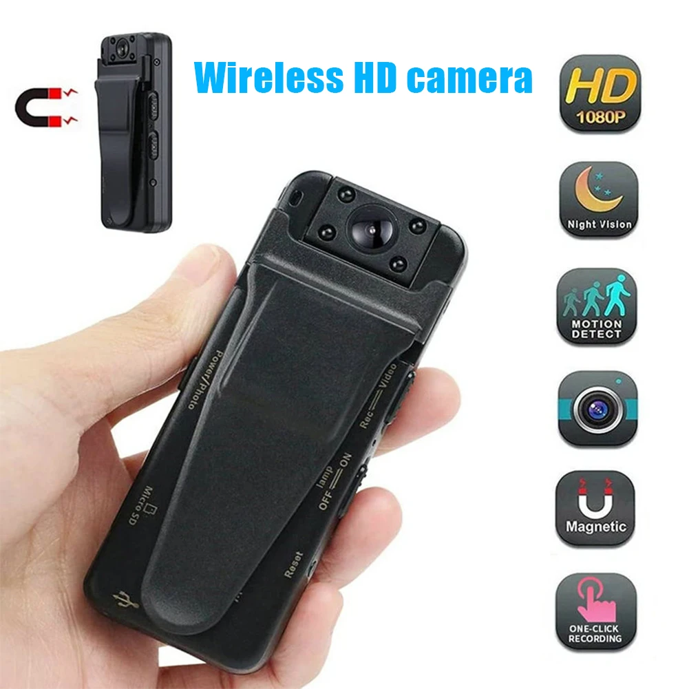 Мини-камера HD 1080P вращающийся цифровой видеорегистратор беспроводная камера с