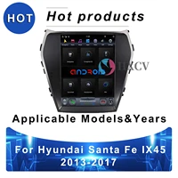 tesla style vertical android smart car radio for hyundai santa fe ix45 2013 2017 gps navigator for car 12 1 inch dab carplay