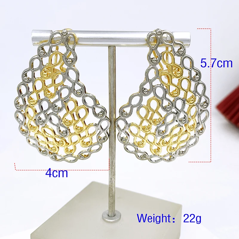 Женские серьги-кольца с покрытием из 18-каратного золота