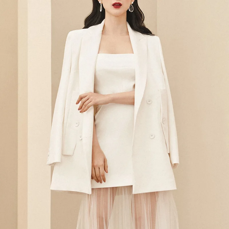 

2023 осень и зима женская модная профессиональная одежда темпераментный Тонкий маленький костюм Топ куртка